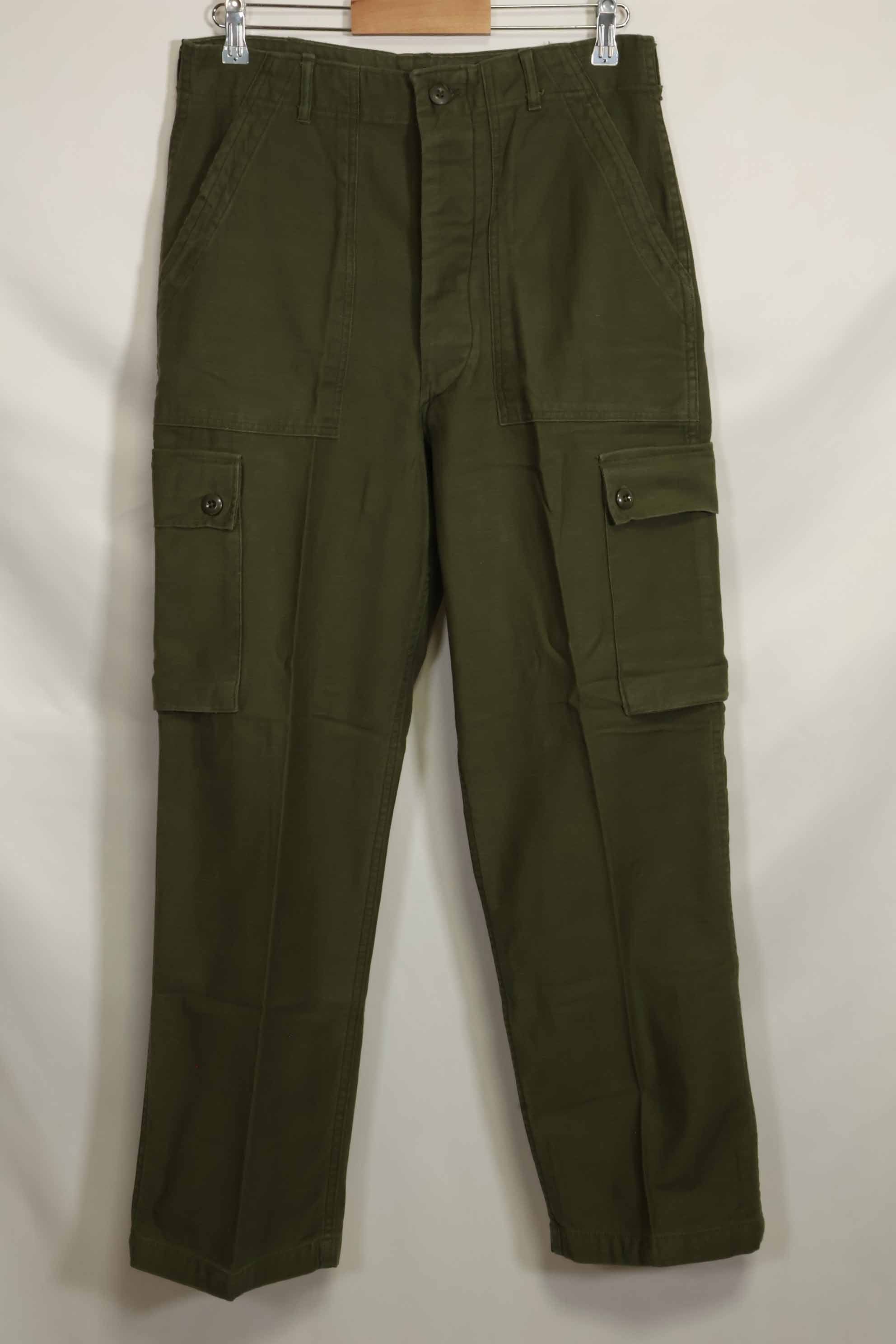 1960s lot OG-107 baker pants with modified cargo pockets, ex-special forces personnel, used, D