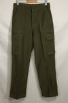 1960s lot OG-107 baker pants with modified cargo pockets, ex-special forces personnel, used, D