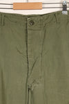 Estimated circa 1965 M-R 2nd Model Jungle Fatigue pants, faded, used.