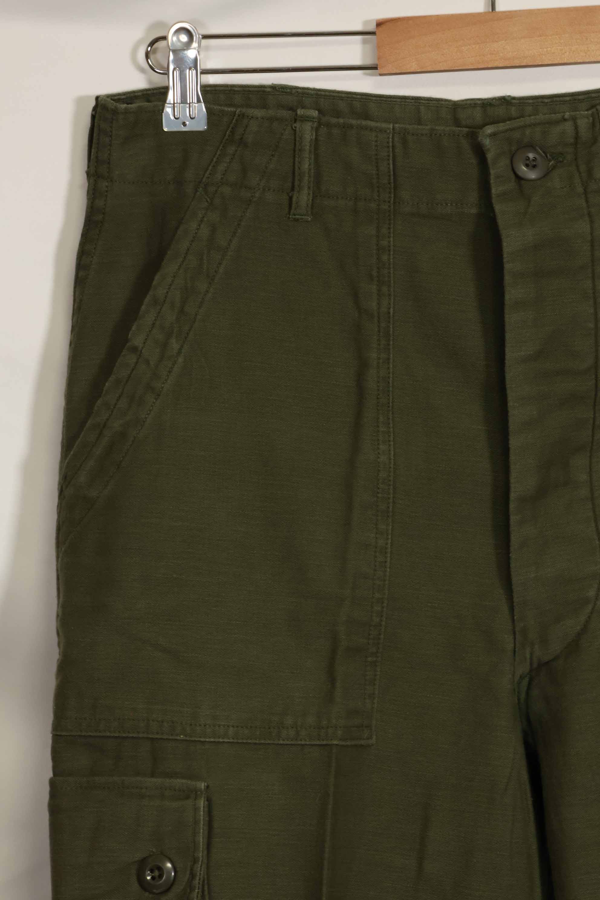 1960s lot OG-107 baker pants with modified cargo pockets, ex-special forces personnel, used, D