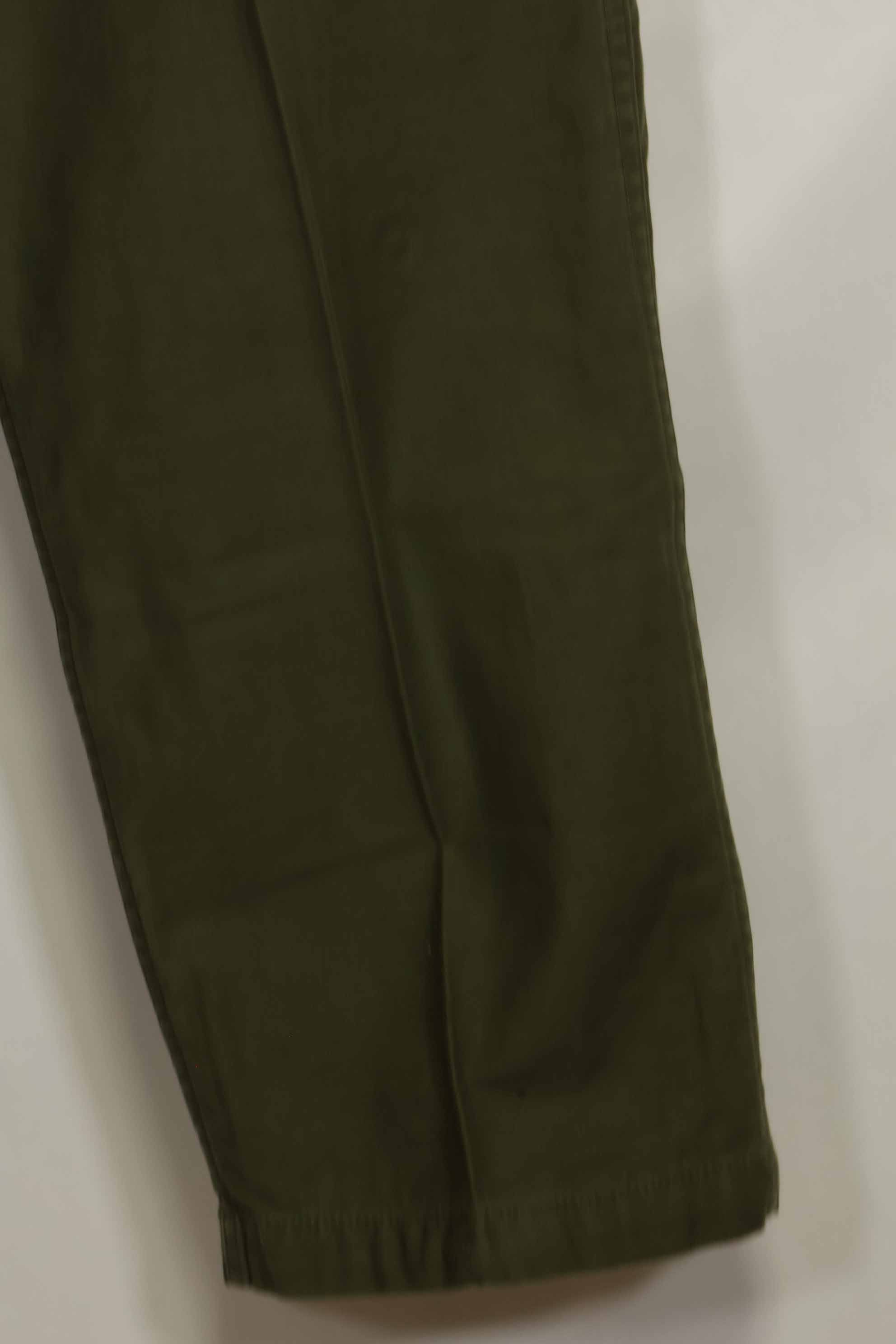 1960s lot OG-107 baker pants with modified cargo pockets, ex-special forces personnel, used, D