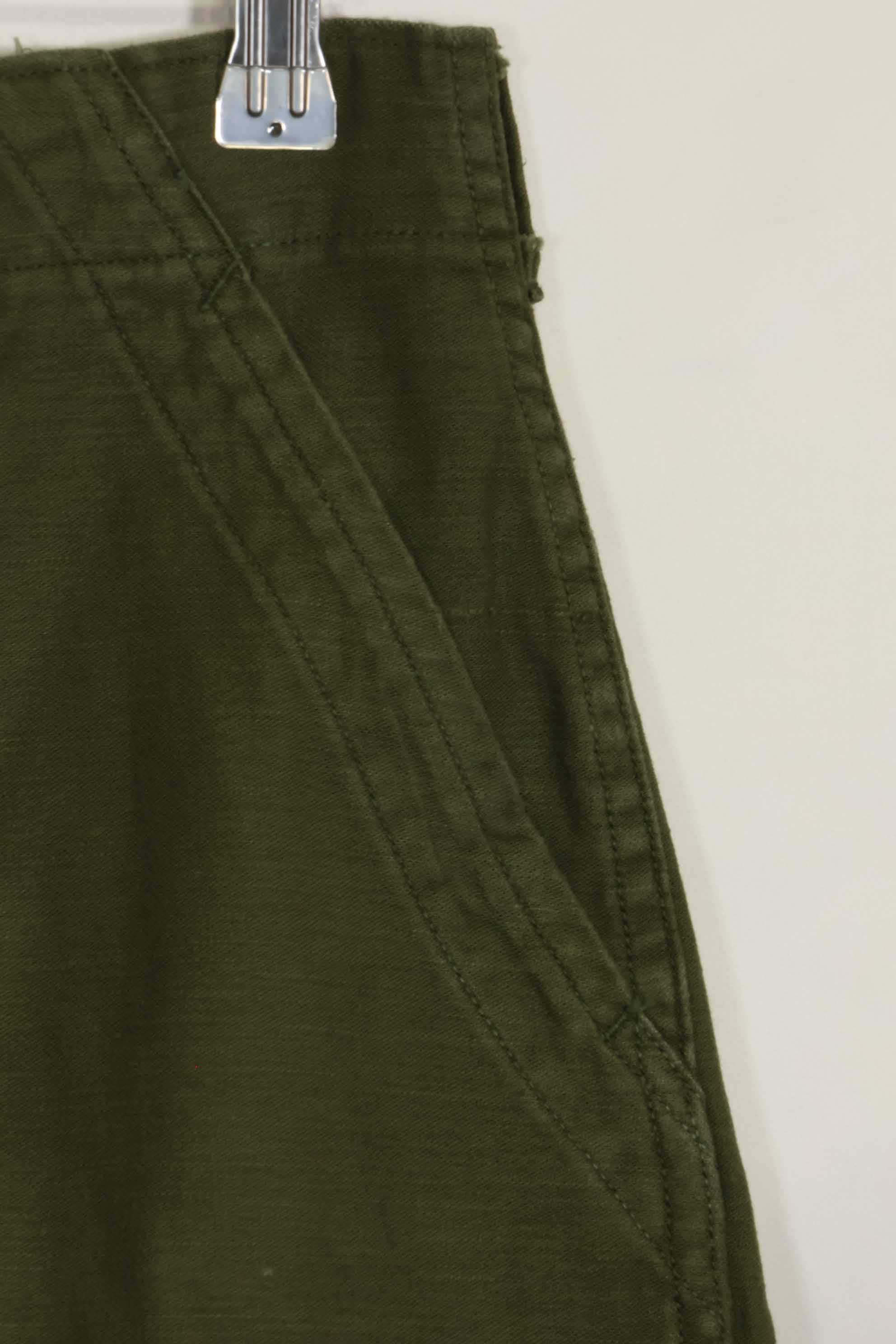 1960s lot OG-107 baker pants with modified cargo pockets, ex-special forces personnel, used, D