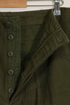 1960s lot OG-107 baker pants with modified cargo pockets, ex-special forces personnel, used, D