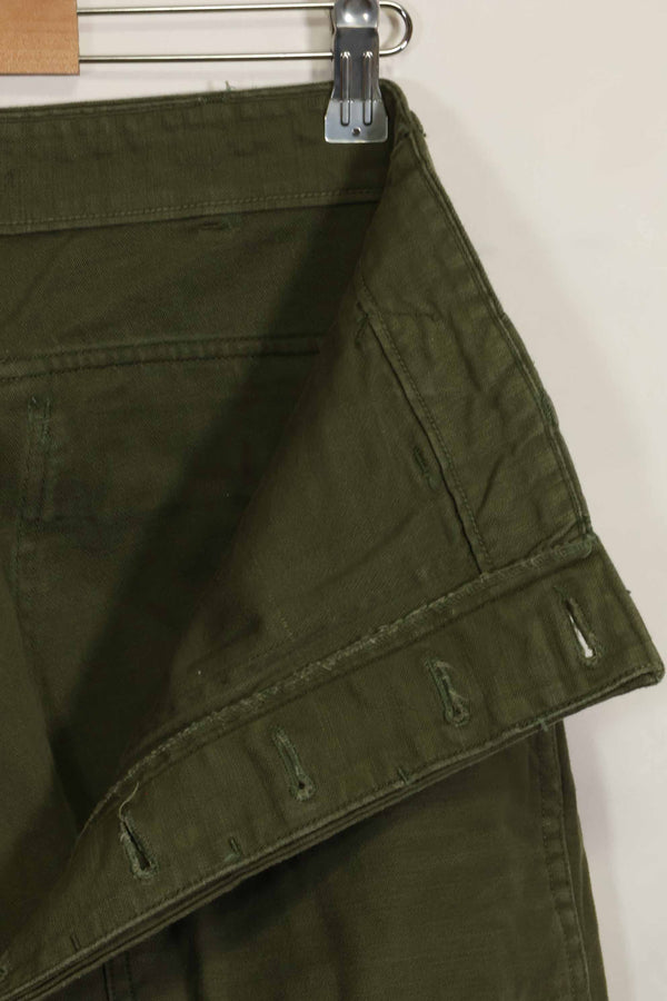 1960s lot OG-107 baker pants with modified cargo pockets, ex-special forces personnel, used, D