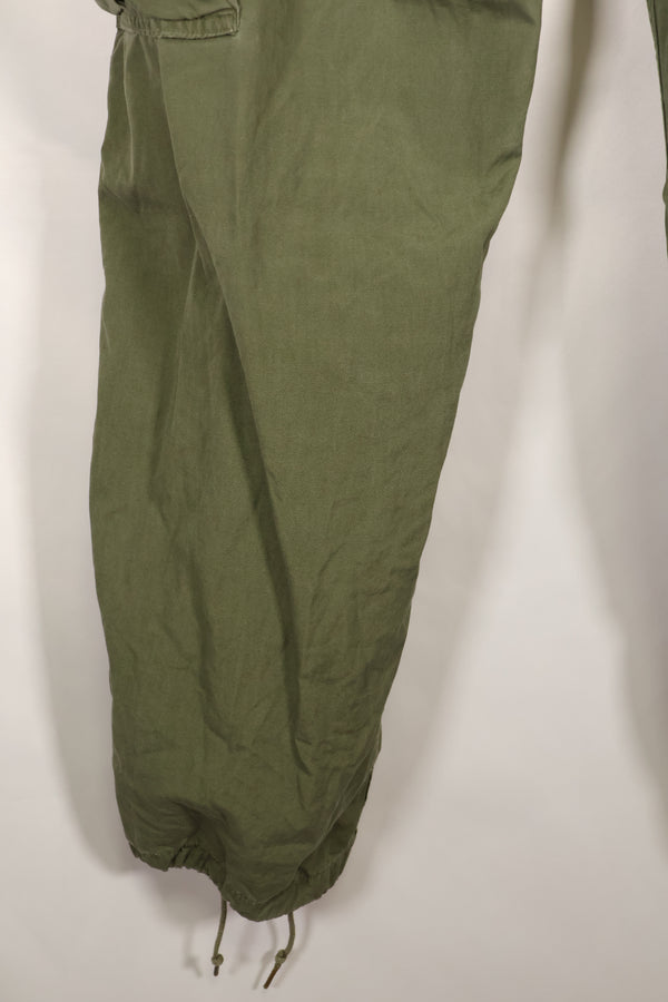 Estimated circa 1965 M-R 2nd Model Jungle Fatigue pants, faded, used.