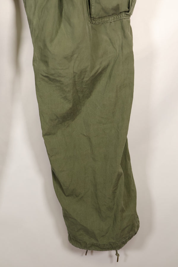 Estimated circa 1965 M-R 2nd Model Jungle Fatigue pants, faded, used.