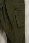 1960s lot OG-107 baker pants with modified cargo pockets, ex-special forces personnel, used, D