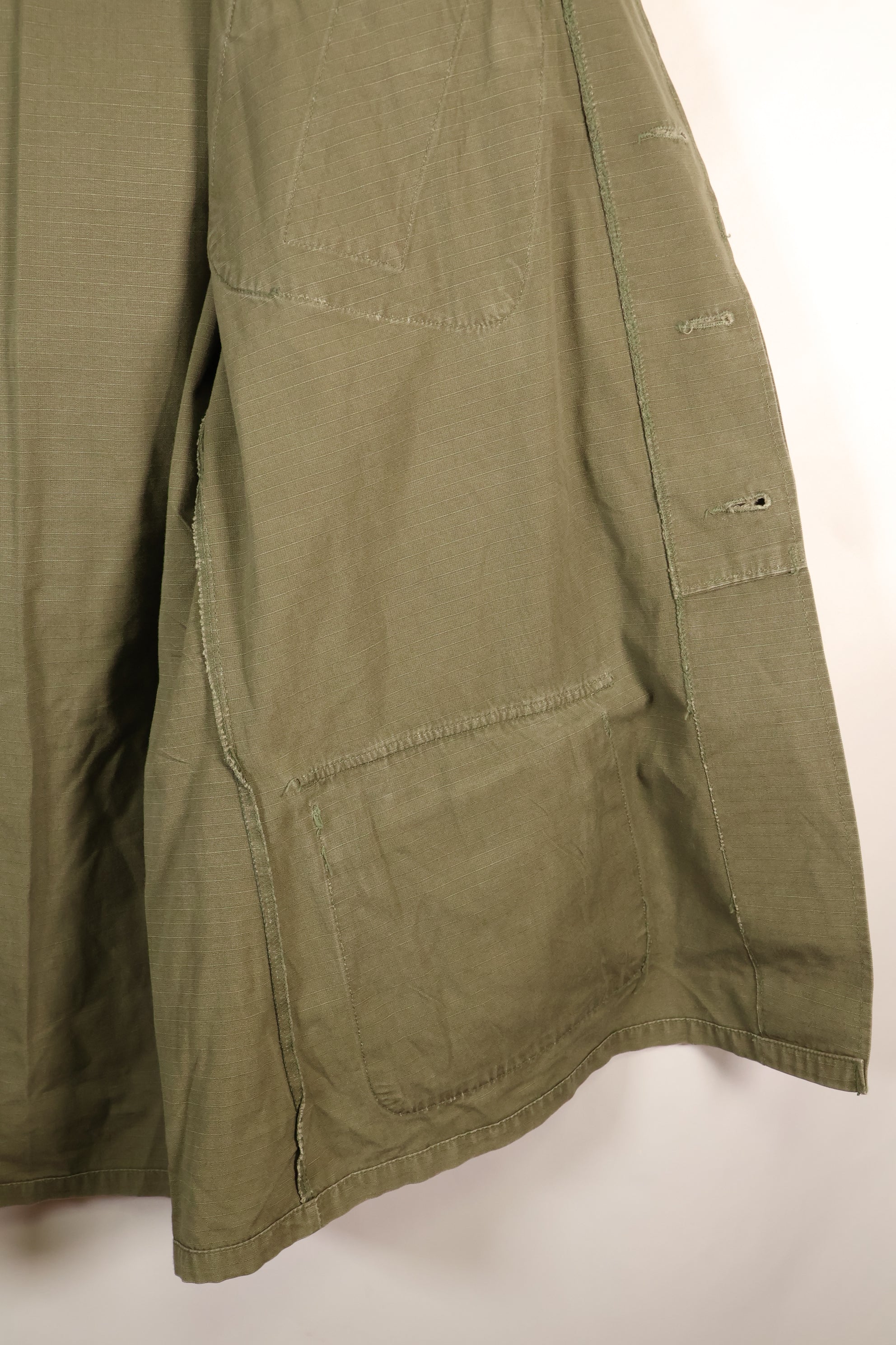 1969 Contract, M-R, 4th Model Jungle Fatigue Jacket, With Aftermarket Patches, Used