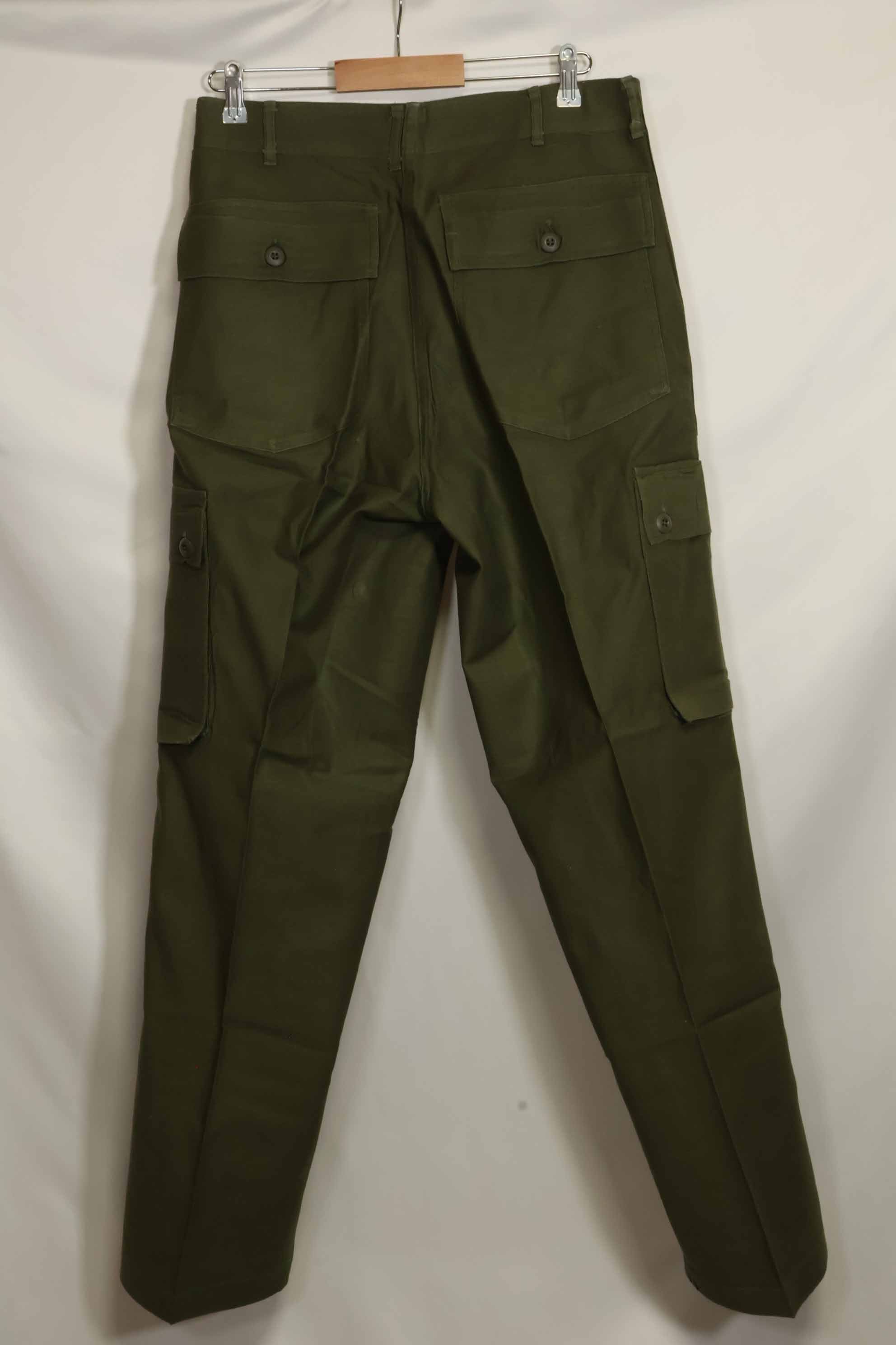 1960s lot OG-107 baker pants, cargo pocket modification, ex-special forces personnel, used, E