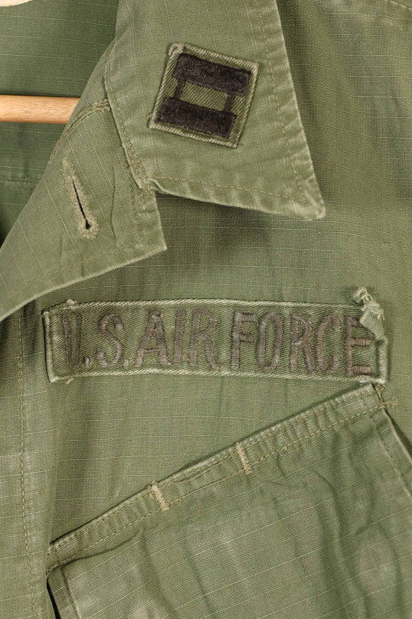 1969 Contract, M-R, 4th Model Jungle Fatigue Jacket, With Aftermarket Patches, Used