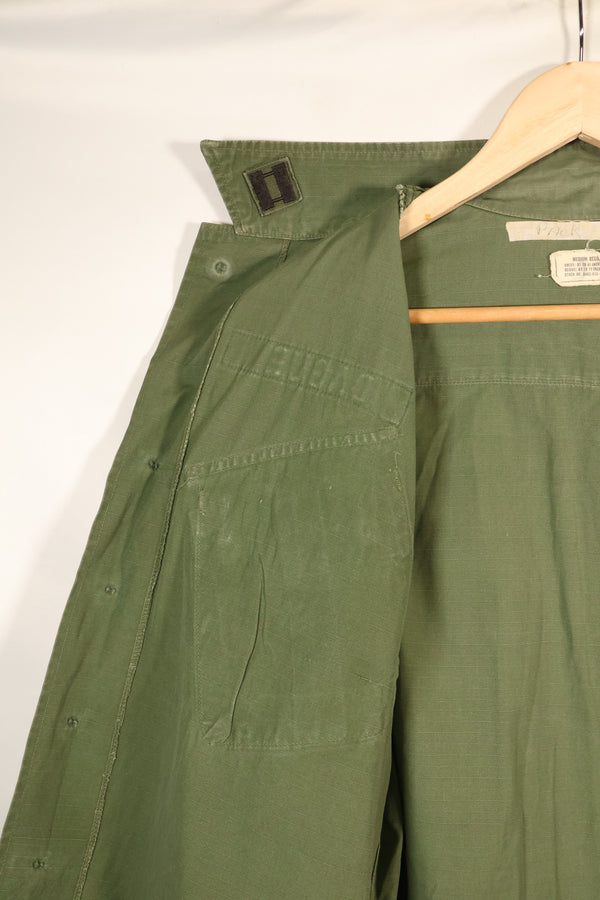 1969 Contract, M-R, 4th Model Jungle Fatigue Jacket, With Aftermarket Patches, Used