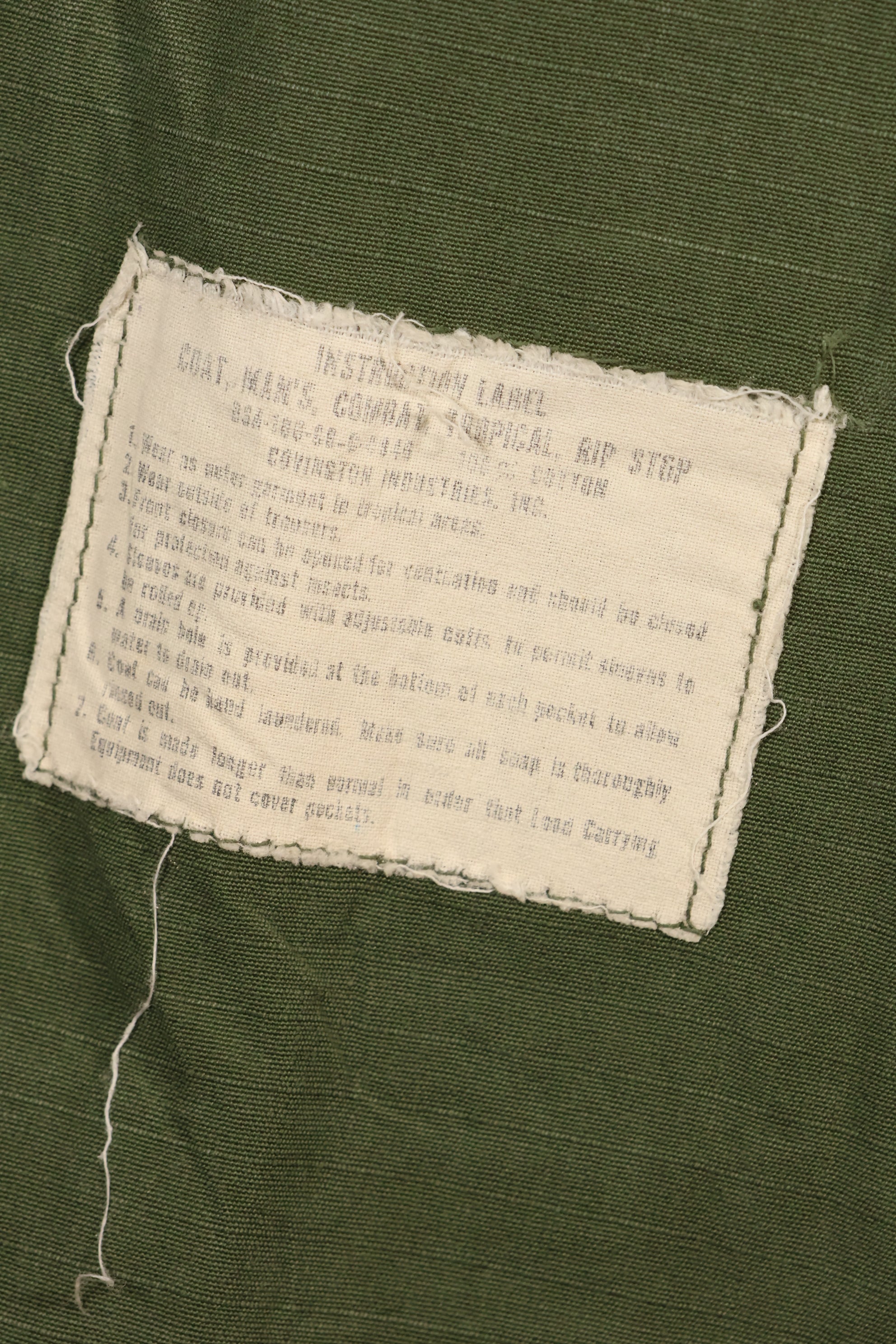 1969 Contract, M-R, 4th Model Jungle Fatigue Jacket, With Aftermarket Patches, Used
