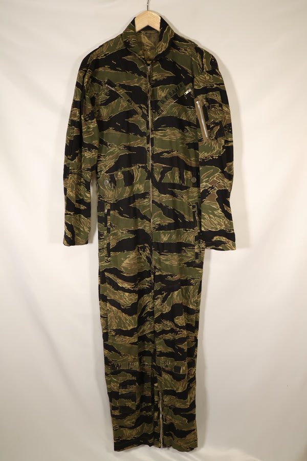 Mid-1960s Okinawa Tiger Pattern Tiger Stripe Flight Suit Used
