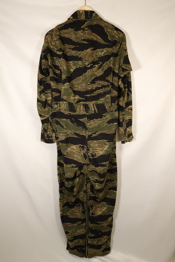 Mid-1960s Okinawa Tiger Pattern Tiger Stripe Flight Suit Used