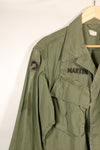 1967 Contract, M-R, U.S. Army, 3rd Model Jungle Fatigue Jacket, with Patches, Used