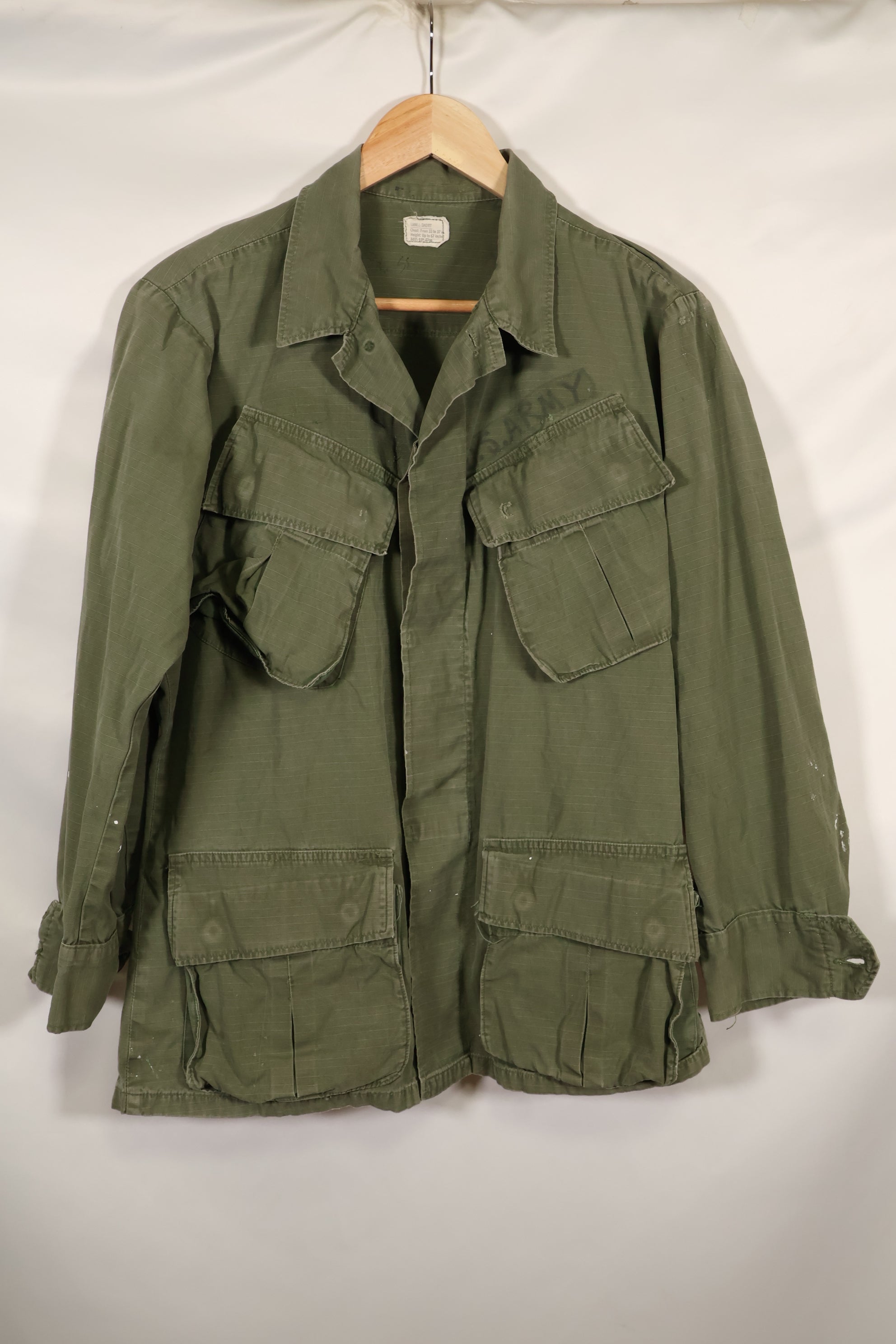 Circa 1969 S-S Size 4th Model Jungle Fatigue Jacket Used Film Company Release