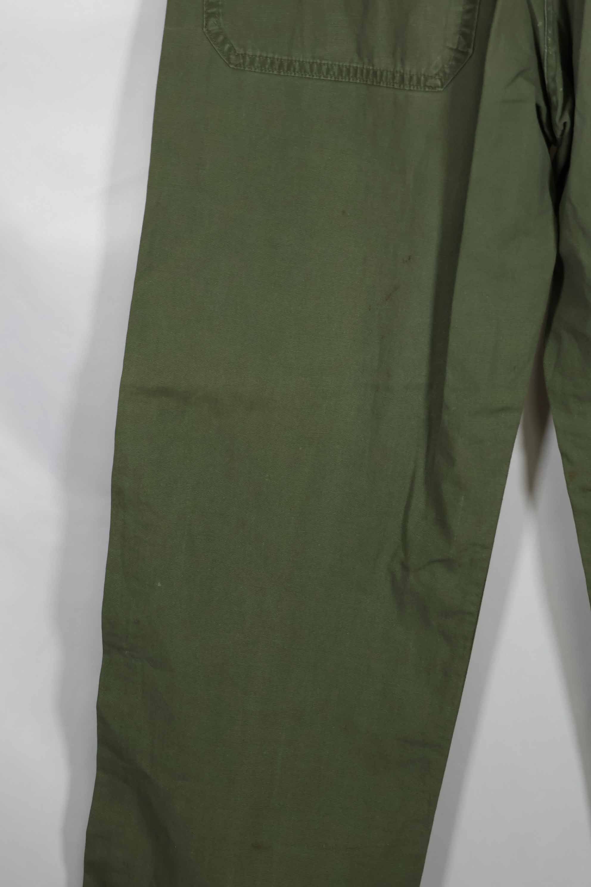 1960s Poplin fabric OG-107 utility pants, baker pants, used A