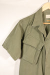 1966–67 Contract, S-R, Presumed USAF Issue, 3rd Model Jungle Fatigue Jacket, Short-Sleeve, Used