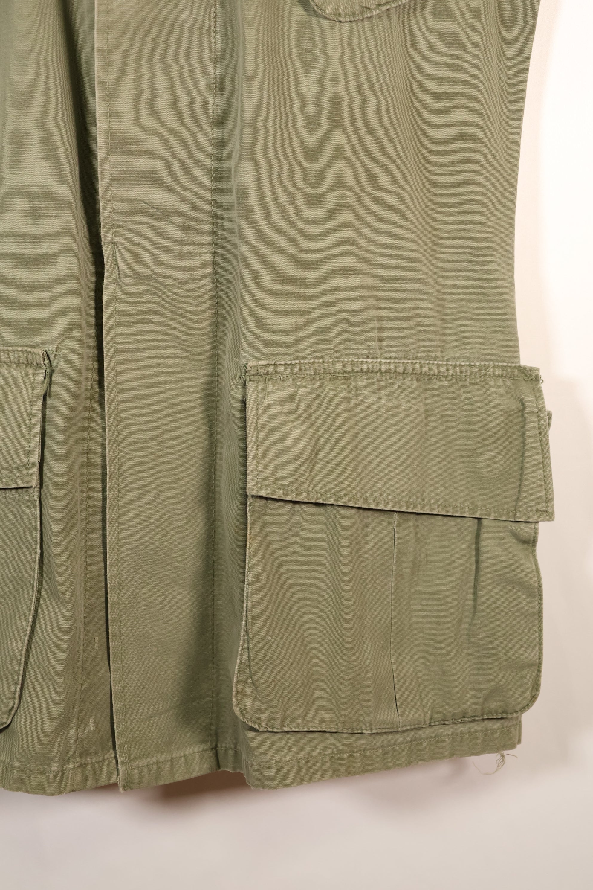 1966–67 Contract, S-R, Presumed USAF Issue, 3rd Model Jungle Fatigue Jacket, Short-Sleeve, Used