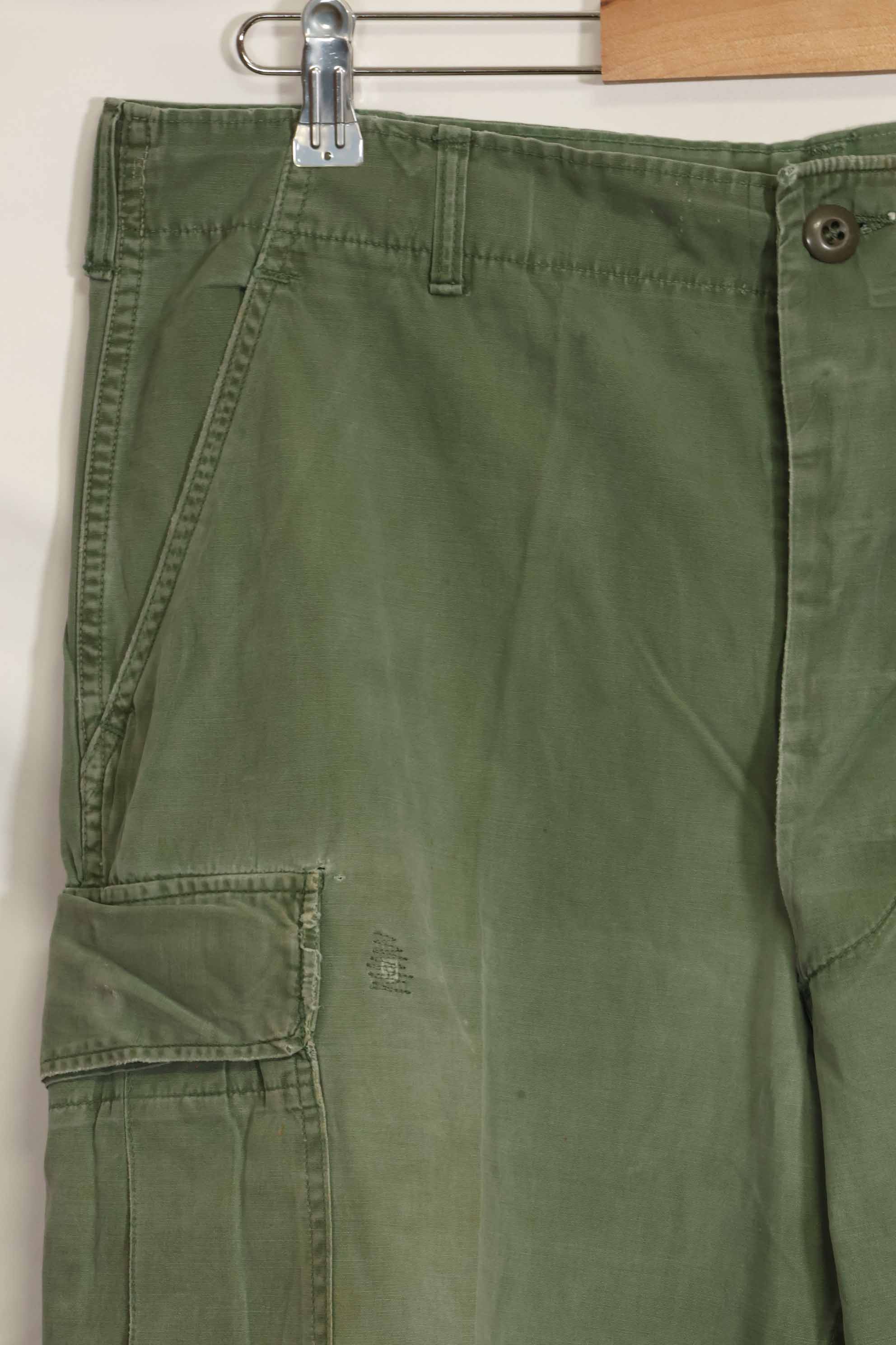 Mid-1960's 2nd Model Jungle Fatigue Pants, used, released by ex-Special Forces personnel, C