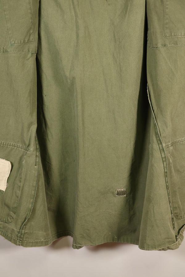 1967 Contract, M-L, Non-Ripstop, 3rd Model Jungle Fatigue Jacket, Faded, Used