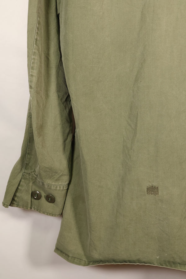 1967 Contract, M-L, Non-Ripstop, 3rd Model Jungle Fatigue Jacket, Faded, Used