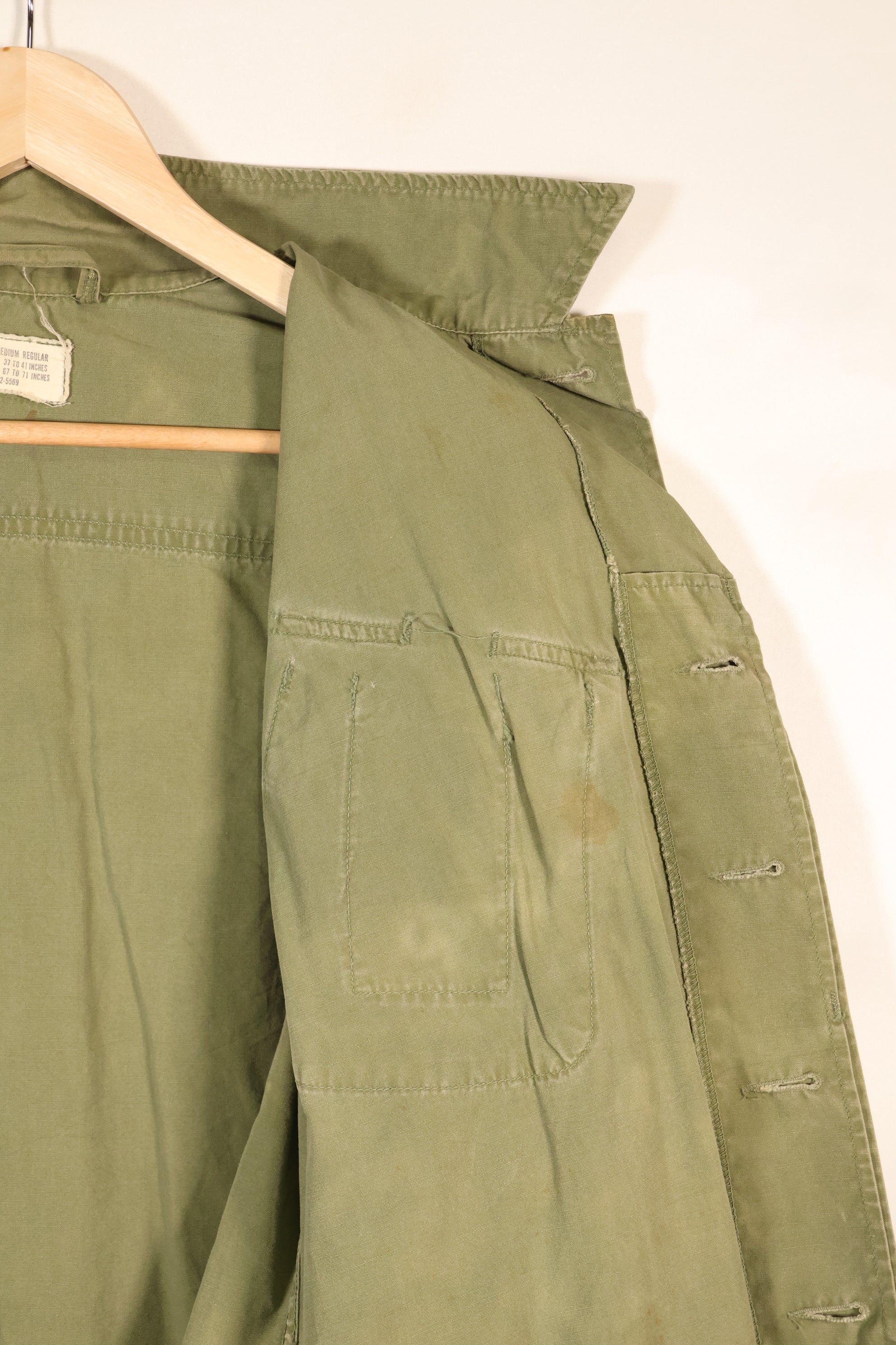 1967 Contract M-R 3rd Model Jungle Fatigue Jacket—Some Fading—Used