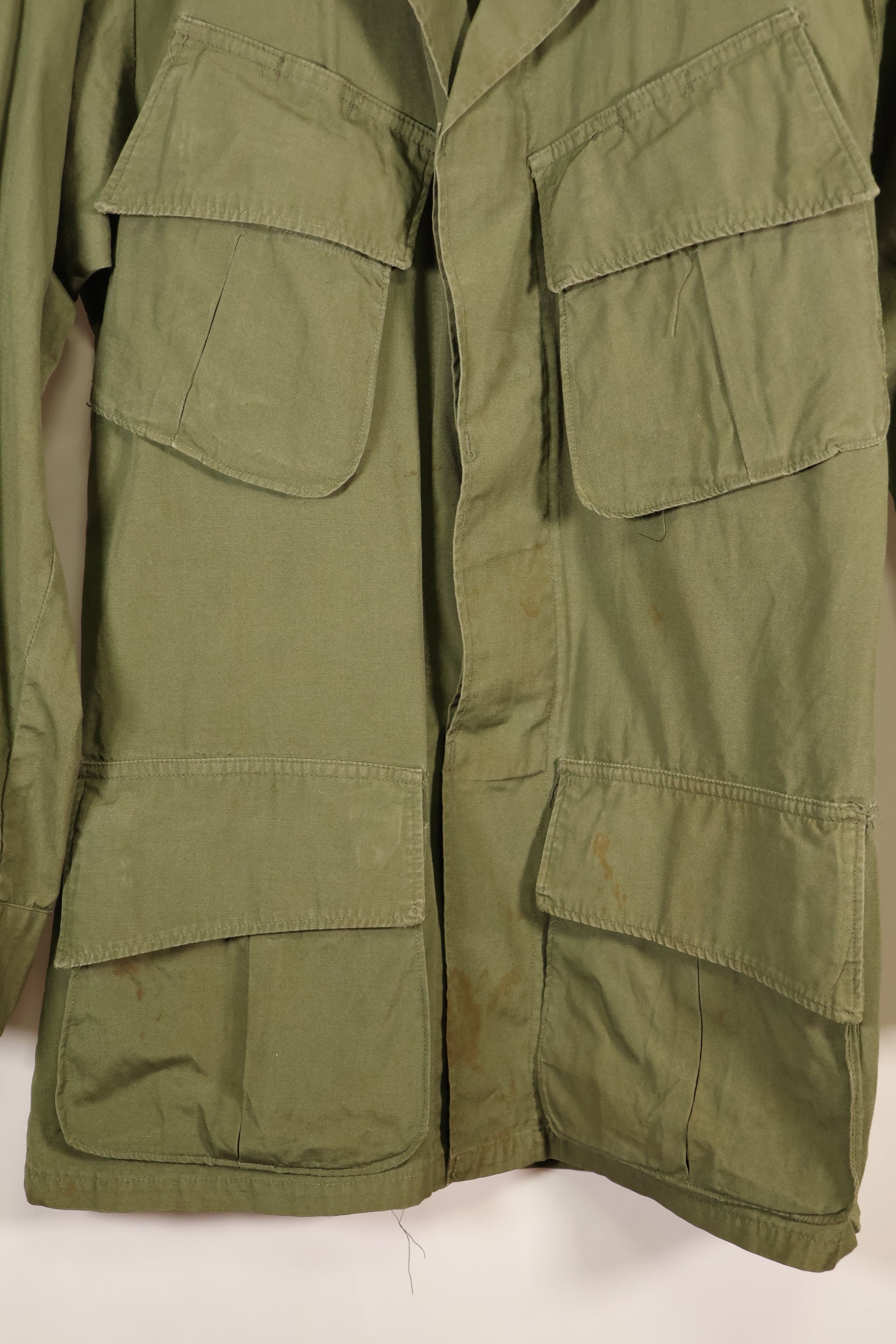 1966–67 Contract X-S-R Non-Ripstop 3rd Model Jungle Fatigue Jacket—Rare Item—Used