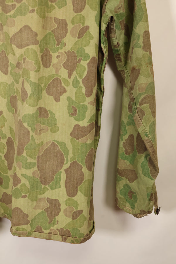 1940s WWII USMC P-44 Frogskin Camouflage Duck Hunter Jacket, used.