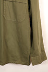 1960s, Estimated Size: MEDIUM, OG-107, Utility Shirt, Rare Cut, Retrofitted Patch, Used