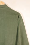 1960s, Estimated Size: SMALL, OG-107 Utility Shirt with Patches, Used