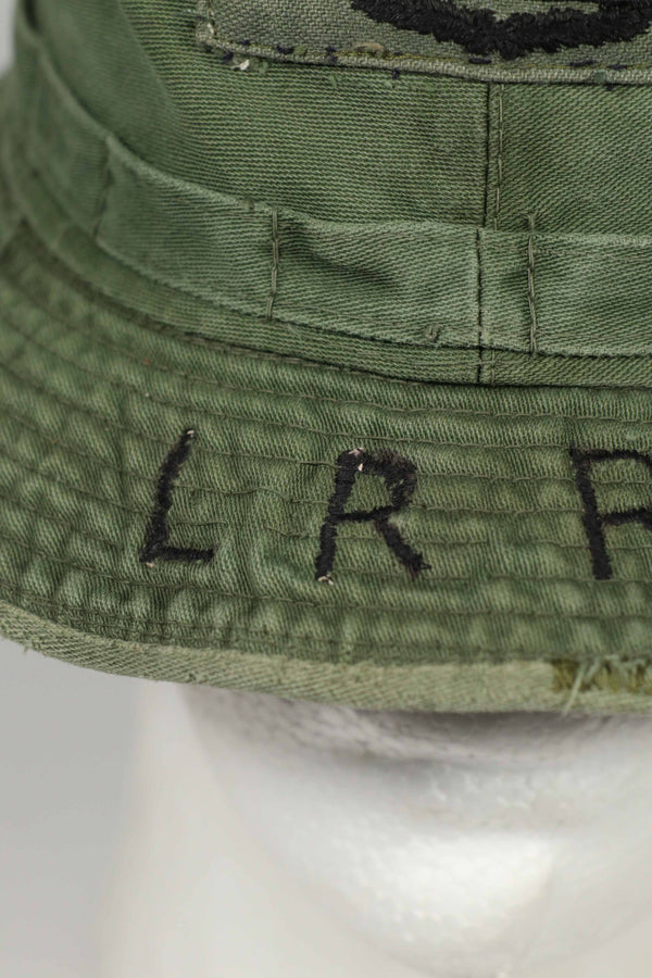 Real Locally Made OD Boonie 9th Infantry Divition LRRP with Direct Embroidery & Sniper Patch Boonie Hat