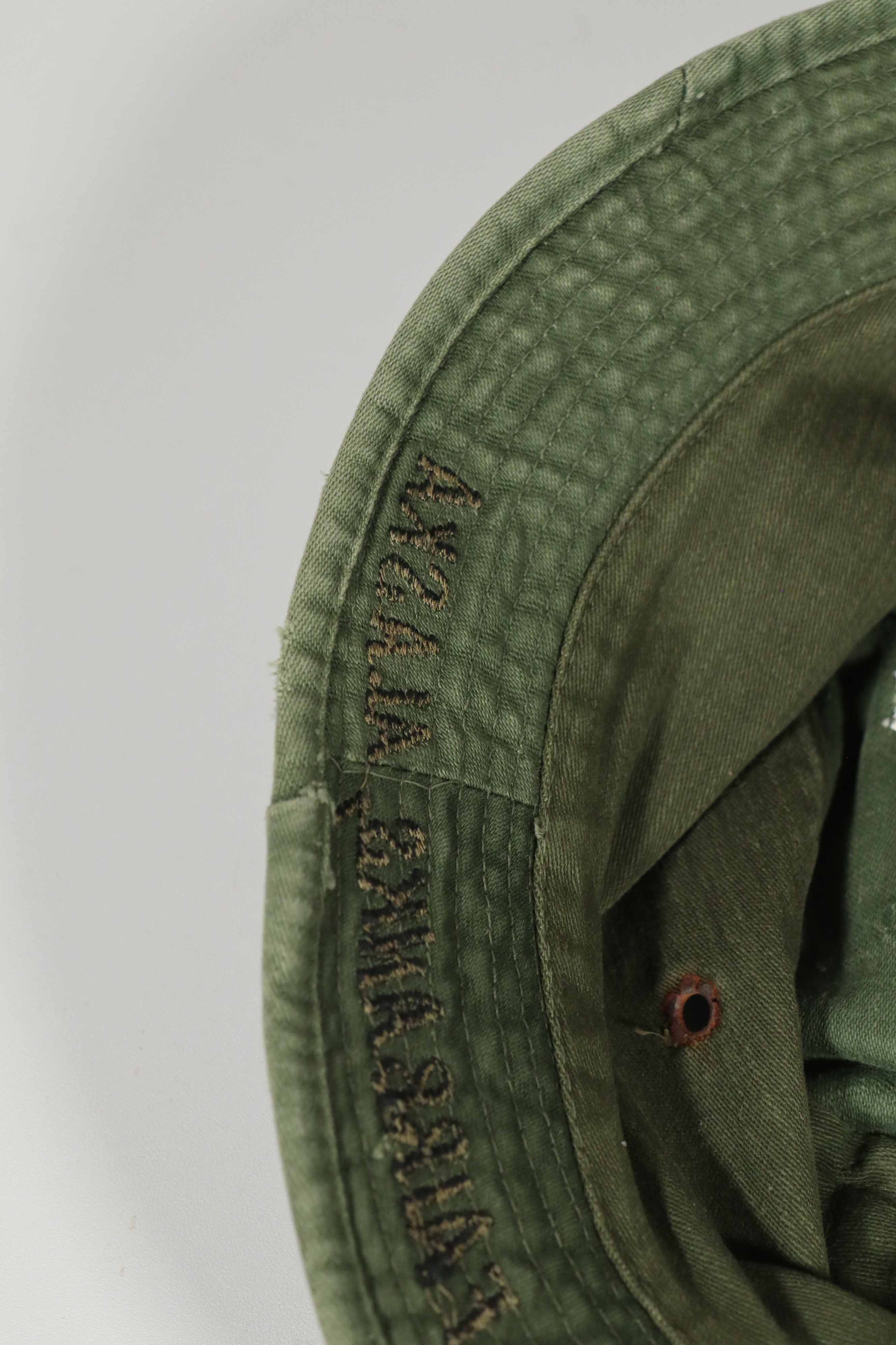 Real Locally Made OD Boonie 9th Infantry Divition LRRP with Direct Embroidery & Sniper Patch Boonie Hat