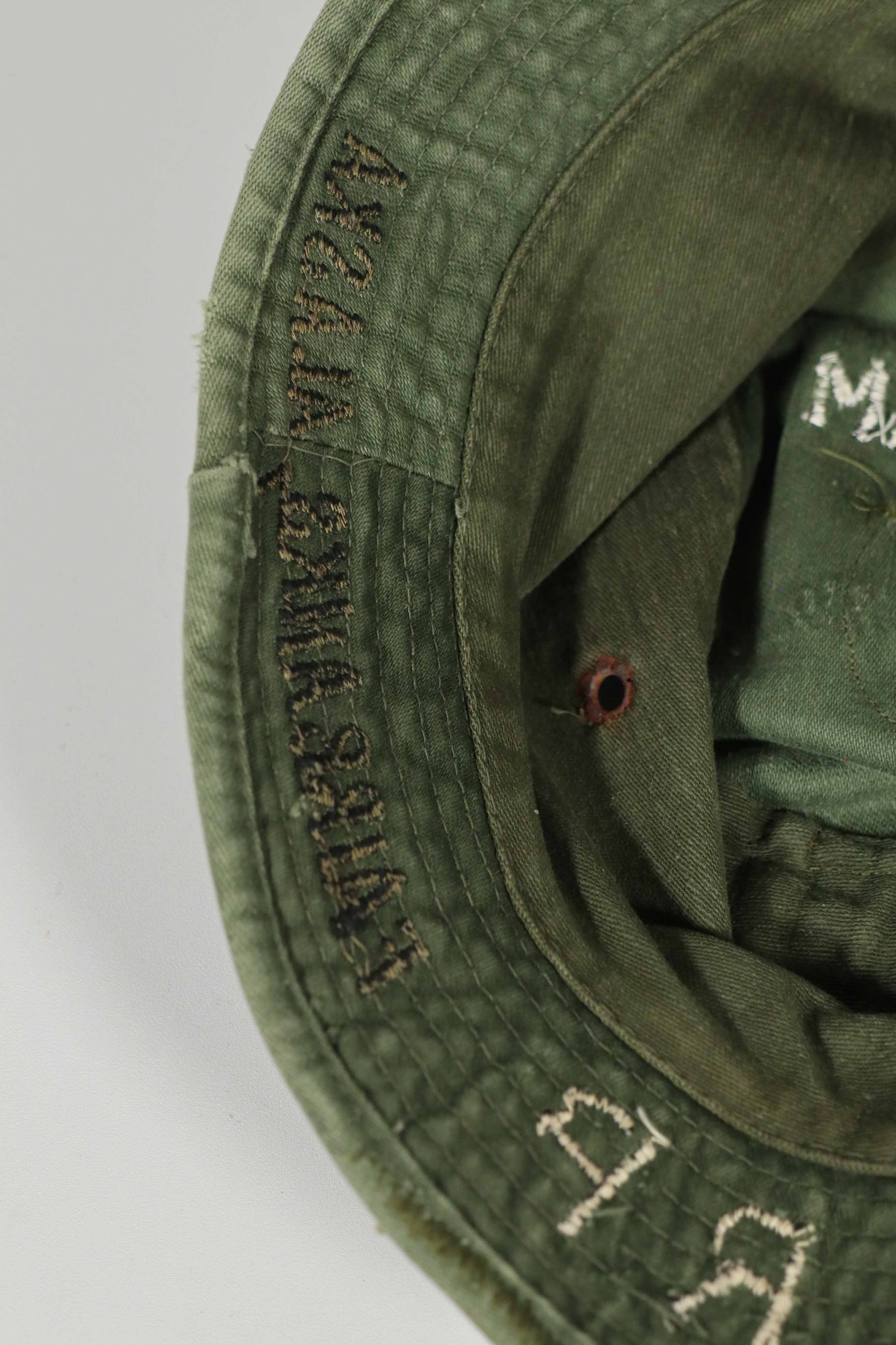 Real Locally Made OD Boonie 9th Infantry Divition LRRP with Direct Embroidery & Sniper Patch Boonie Hat