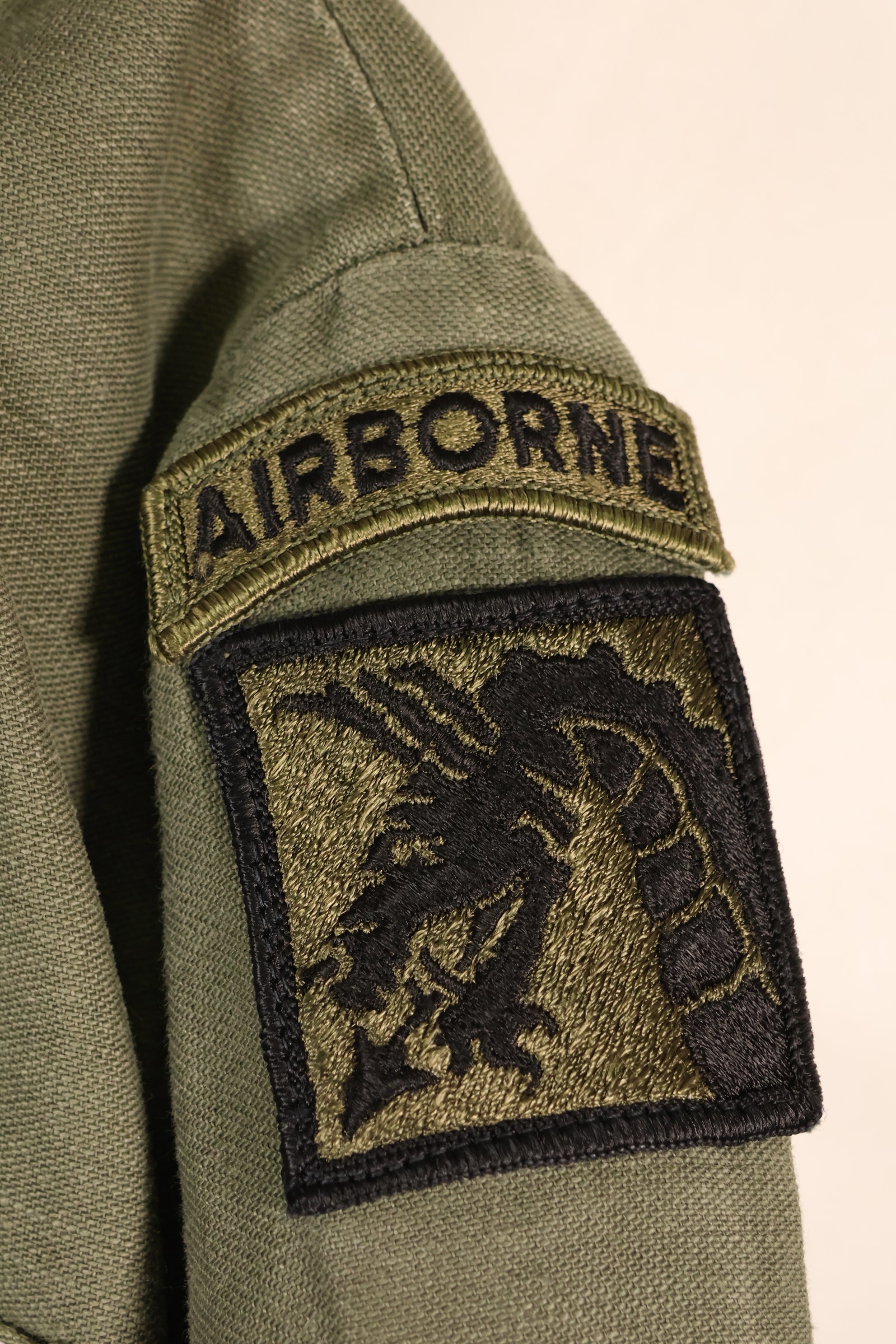 Late 1960s Contract Item, 16 1/2 x 32, OG-107, Utility Shirt with Patch, Used