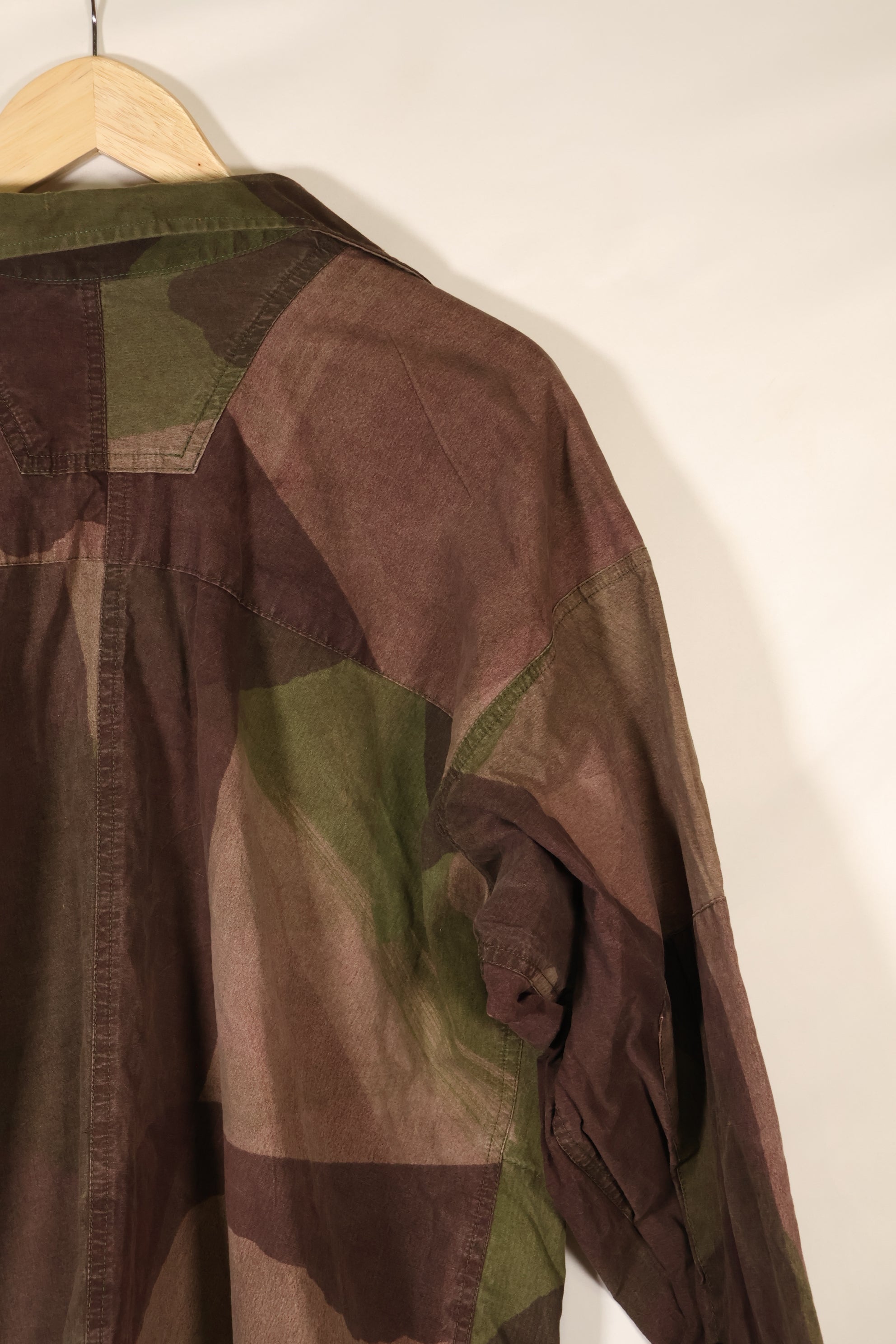 1940s, WWII, British Army, Windproof Camouflage Smock, Modified, Indochina War Replica, Post-war modifications, Used