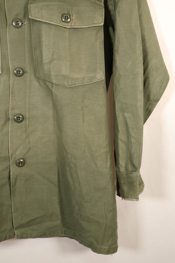 1971 Contract, Estimated Size: SMALL, OG-107 Utility Shirt, U.S. Navy, Original Tapes, Used