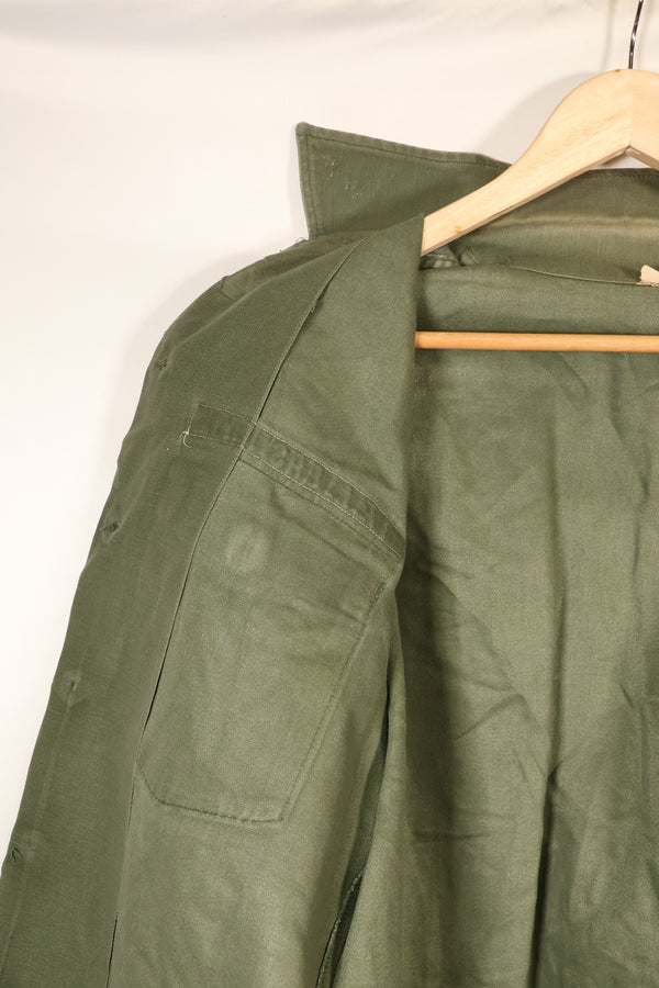1971 Contract, Estimated Size: SMALL, OG-107 Utility Shirt, U.S. Navy, Original Tapes, Used