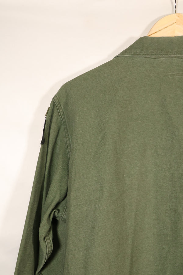 1968 Contract, Estimated Size: MEDIUM, OG-107, Utility Shirt, Aftermarket Patch, Used