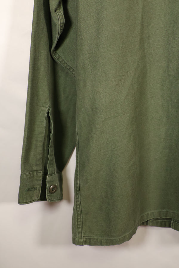 1968 Contract, Estimated Size: MEDIUM, OG-107, Utility Shirt, Aftermarket Patch, Used