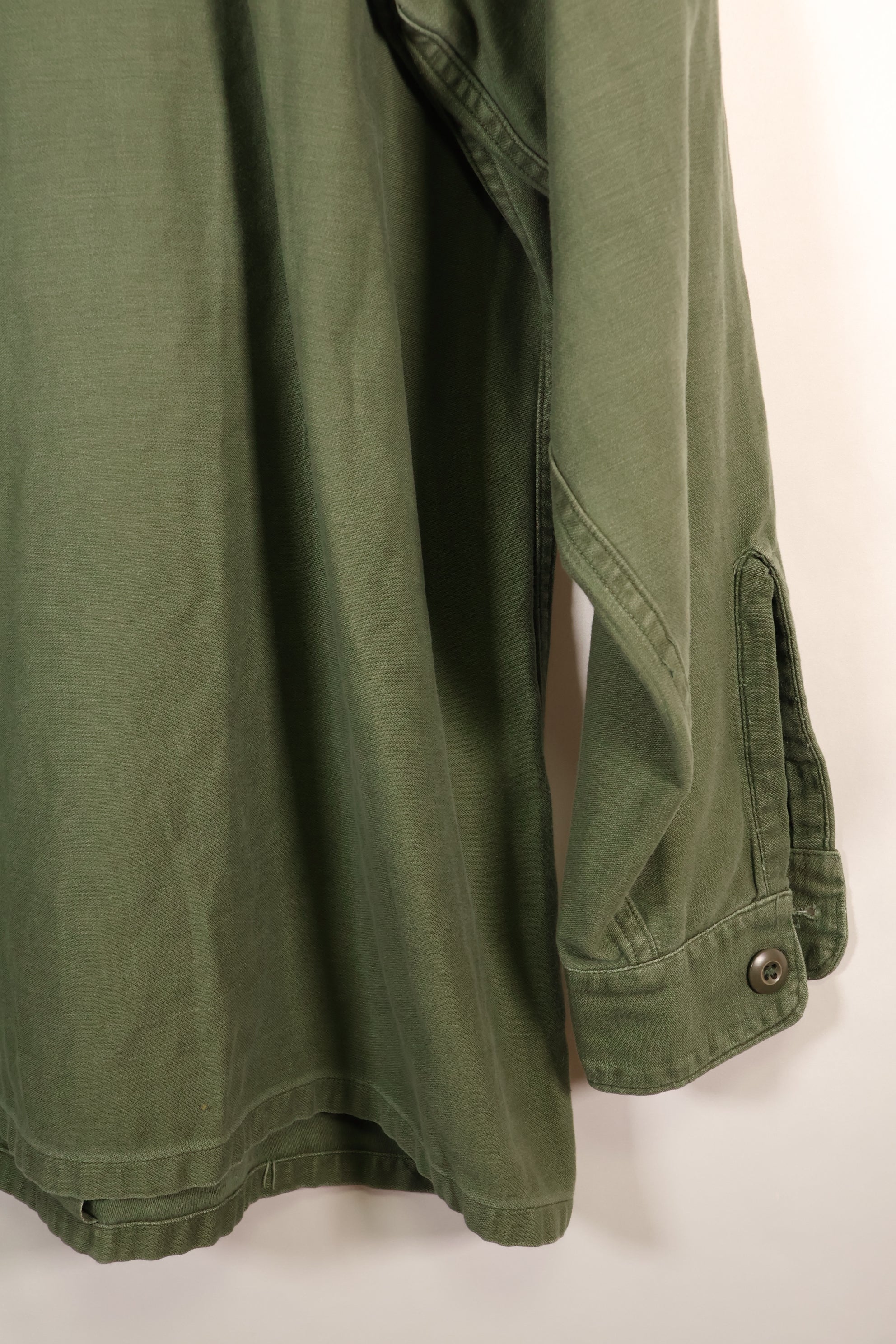 1968 Contract, Estimated Size: MEDIUM, OG-107, Utility Shirt, Aftermarket Patch, Used