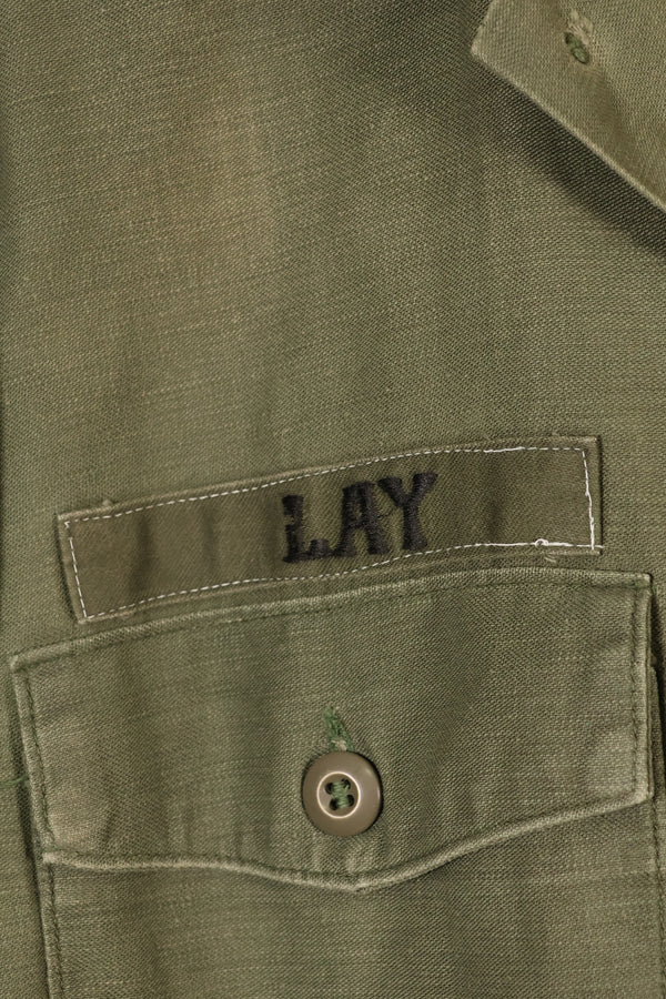 1975 Contract, 16 1/2 x 32, OG-107, Utility Shirt, With Added Patch, Used