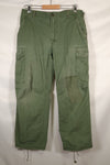 Circa 1966-68 M-S Size 4th Model Jungle Fatigue Pants, Used, Film Company Release C