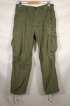 Mid-1960s MEDIUM-SHORT 2nd Model Jungle Fatigue Pants, used.