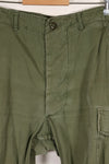 Mid-1960s MEDIUM-SHORT 2nd Model Jungle Fatigue Pants, used.
