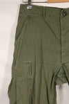 Mid-1960s MEDIUM-SHORT 2nd Model Jungle Fatigue Pants, used.