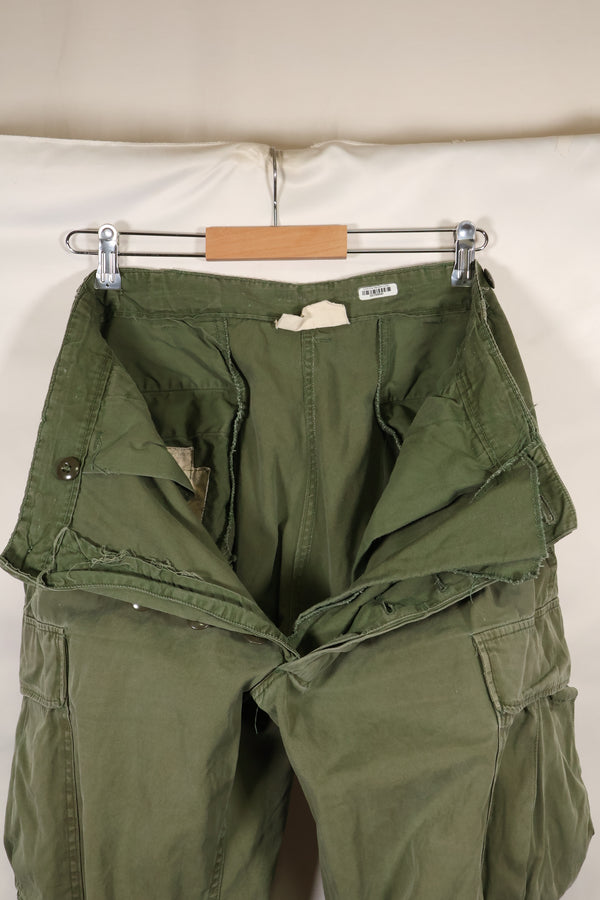 Mid-1960s MEDIUM-SHORT 2nd Model Jungle Fatigue Pants, used.