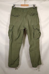 Mid-1960s MEDIUM-SHORT 2nd Model Jungle Fatigue Pants, used.