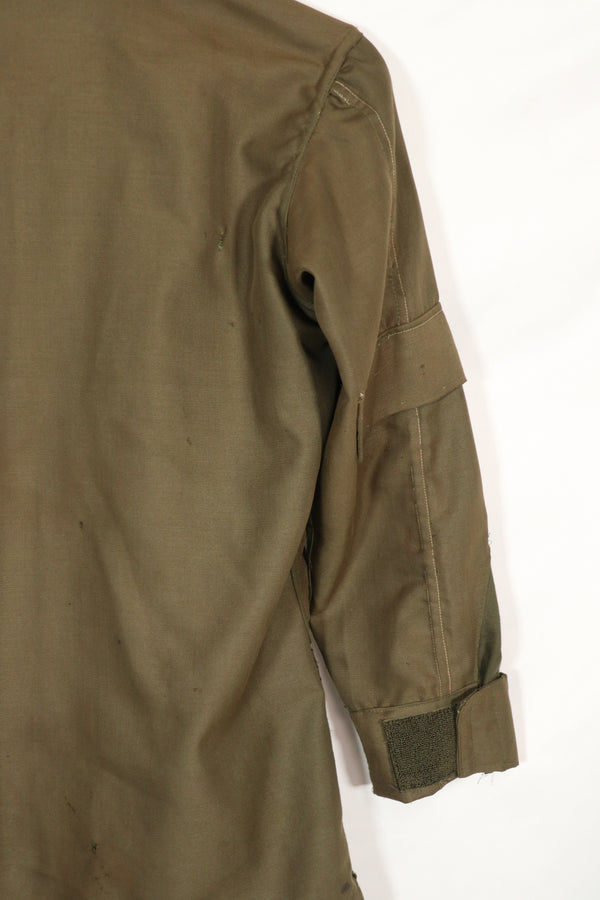 Real South Vietnam locally made NOMEX shirt, used, with patch marks.