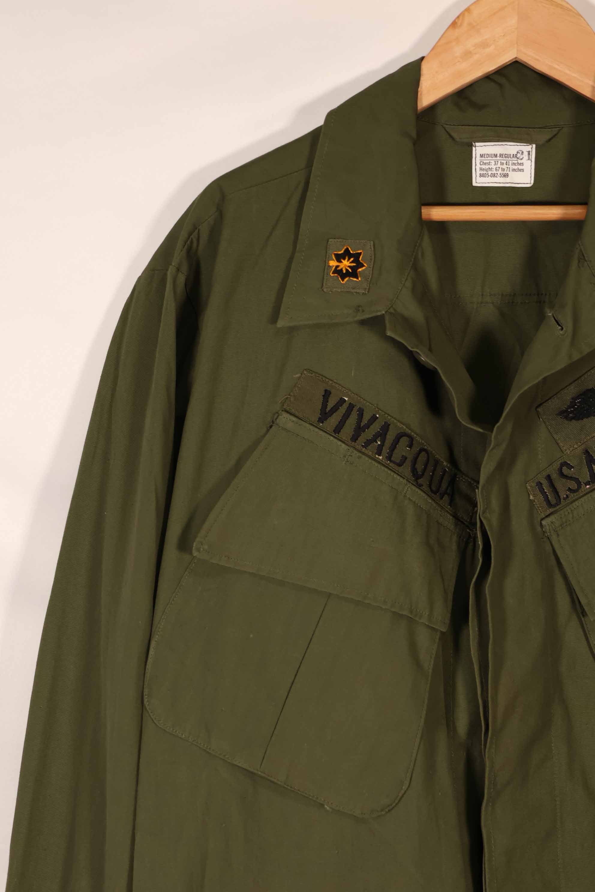 Real 1966-1967 3rd Model Jungle Fatigue Jacket M-R with USAF insignia B